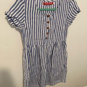 Pyne & Smith Blue and White Stripe print Model 11 in size XS
